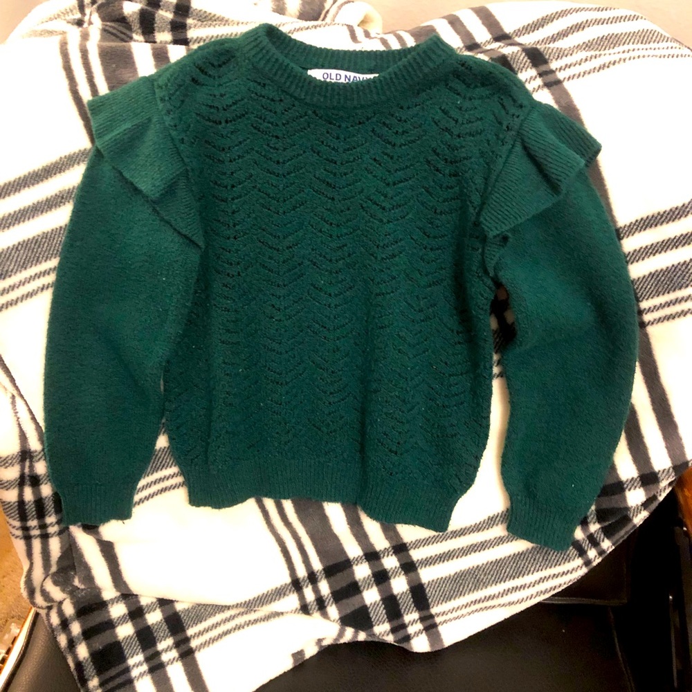 Old Navy 3T Girls Sweater, Color Emerald Green